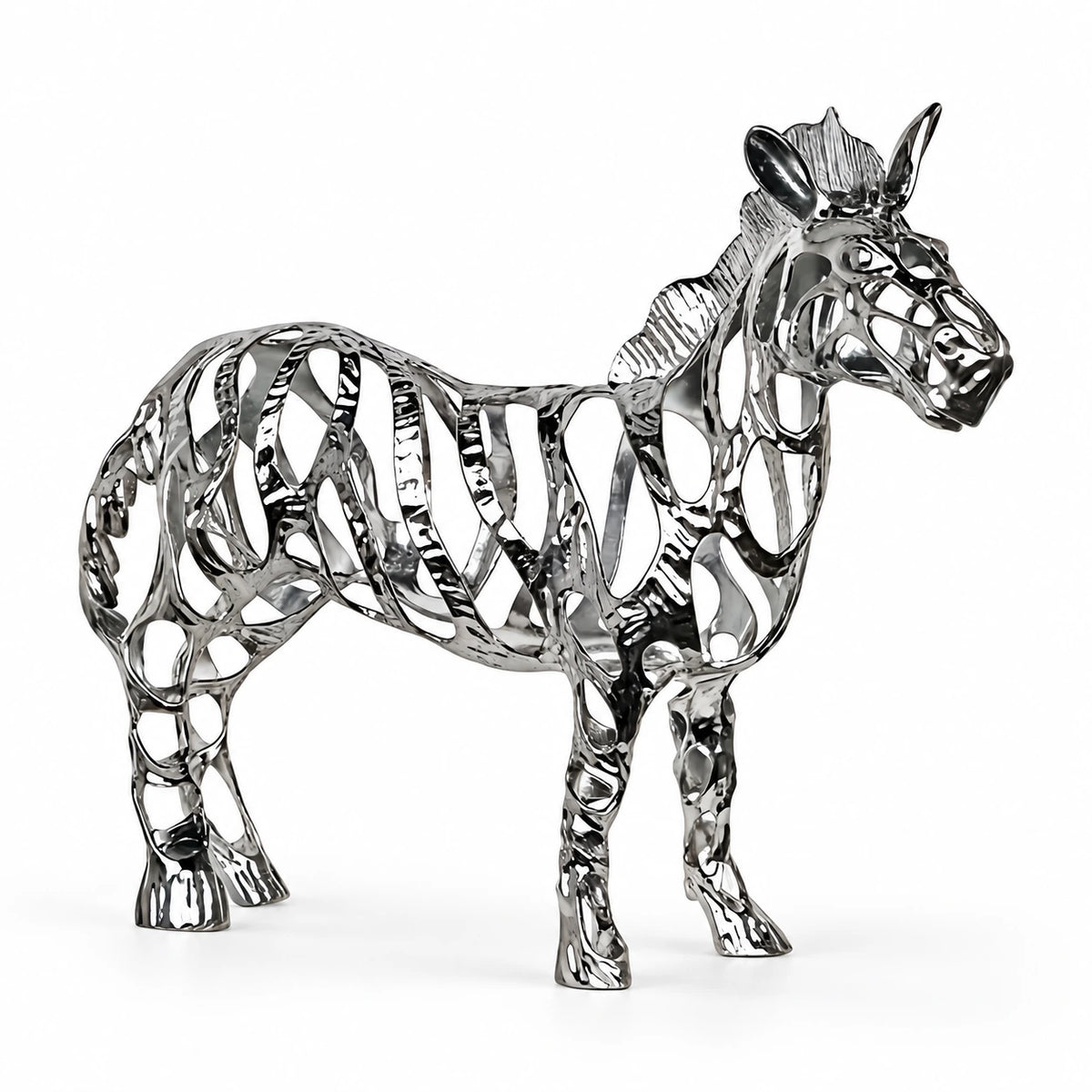 Kafes Formlu Zebra Heykeli