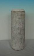 Ağaç Kabuğu Desenli Silindir Polyresin Vazo