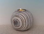 Spiral Desenli Küre Tealight Mumluk