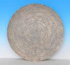 Spiral Desenli Gri Altın Yuvarlak Tabak – YZ04504GG-1
