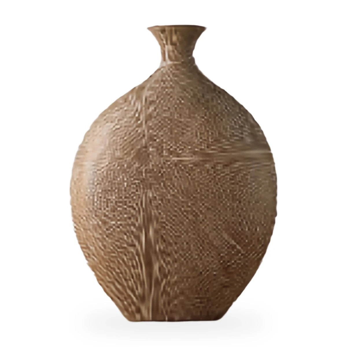 Ahşap Desenli Yuvarlak Polyresin Vazo – YZ02853LA-2